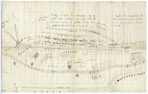 フレデリックスバーグの地図、1862年12月頃